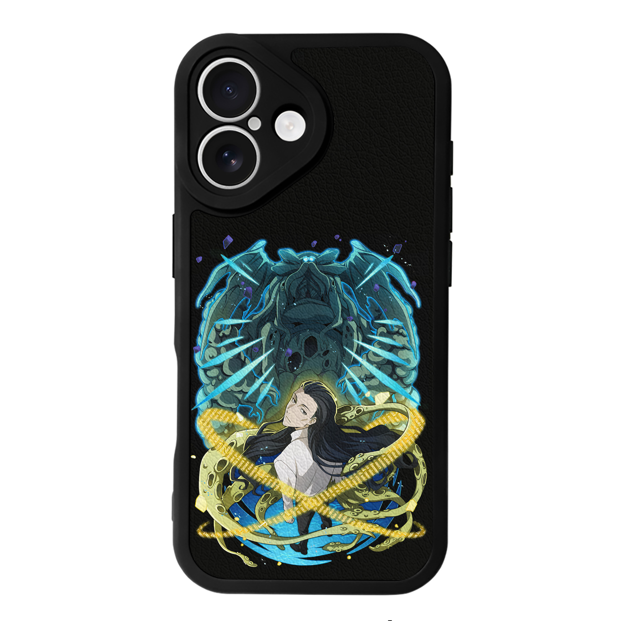 （画像用） 文豪ストレイドッグス Bungo Stray Dogs 【iPhone 16シリーズ対応】シリコンスマホケース（レザー調） 材質：シリコン
